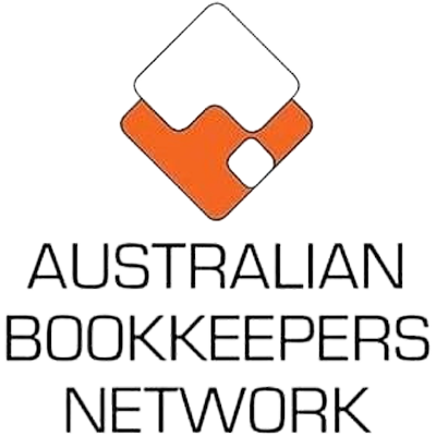 Australian Bookkeepers Network logo featuring an abstract orange and white geometric design above the organization’s name in bold black text, reflecting its commitment to excellence in bookkeeping Melbourne and supporting businesses with trusted bookkeeping services Melbourne. Inner North Bookkeeping